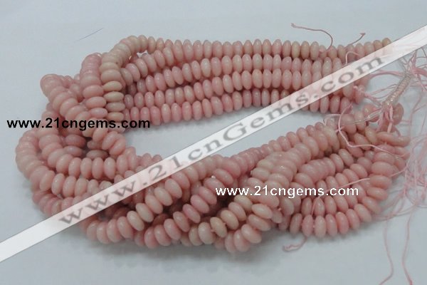 COP408 15.5 inches 5*10mm rondelle Chinese pink opal gemstone beads