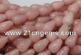 COP411 15.5 inches 6*10mm teardrop Chinese pink opal gemstone beads