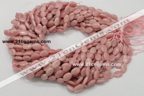 COP417 15.5 inches 8*12mm oval Chinese pink opal gemstone beads