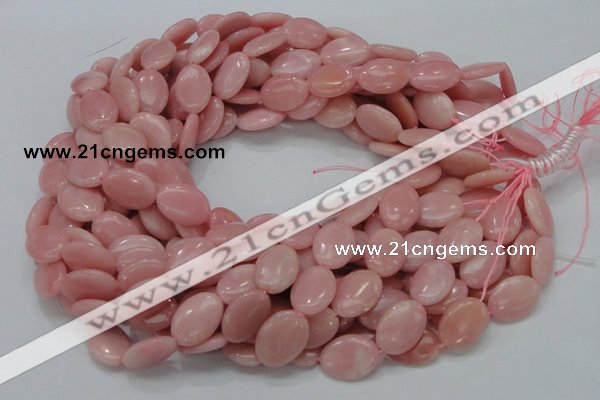 COP419 15.5 inches 14*18mm oval Chinese pink opal gemstone beads