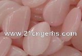 COP425 15.5 inches 18*24mm twisted teardrop Chinese pink opal gemstone bead