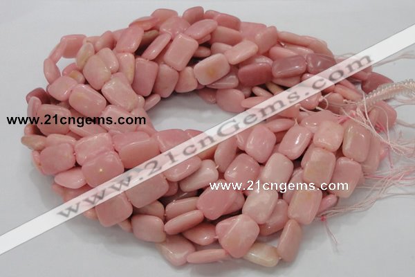 COP427 15.5 inches 13*18mm rectangle Chinese pink opal gemstone beads