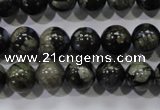 COP454 15.5 inches 10mm round natural grey opal gemstone beads