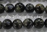 COP455 15.5 inches 12mm round natural grey opal gemstone beads