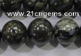 COP458 15.5 inches 18mm round natural grey opal gemstone beads