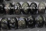 COP472 15.5 inches 10*16mm rondelle natural grey opal gemstone beads