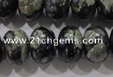 COP473 15.5 inches 13*18mm rondelle natural grey opal gemstone beads