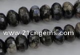 COP498 15.5 inches 5*8mm faceted rondelle natural grey opal beads