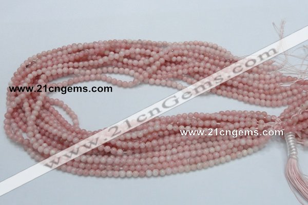 COP50 15.5 inches 4mm round natural pink opal gemstone beads