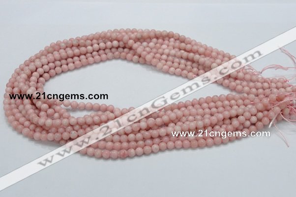 COP51 15.5 inches 5mm round natural pink opal gemstone beads