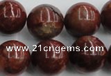 COP517 15.5 inches 20mm round red opal gemstone beads wholesale