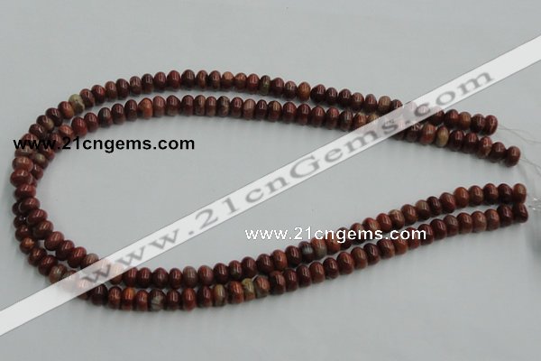 COP518 15.5 inches 5*8mm rondelle red opal gemstone beads wholesale