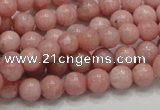 COP52 15.5 inches 7mm round natural pink opal gemstone beads