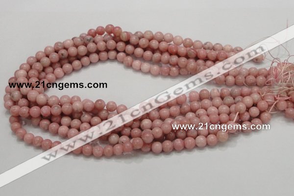 COP52 15.5 inches 7mm round natural pink opal gemstone beads