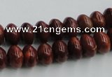 COP520 15.5 inches 7*12mm rondelle red opal gemstone beads wholesale