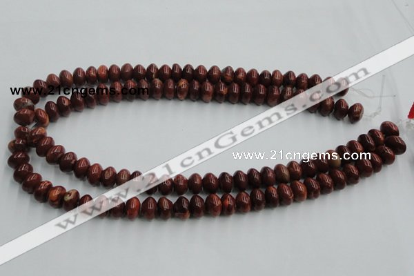 COP520 15.5 inches 7*12mm rondelle red opal gemstone beads wholesale