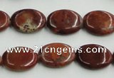 COP522 15.5 inches 13*18mm oval red opal gemstone beads wholesale