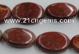 COP523 15.5 inches 18*25mm oval red opal gemstone beads wholesale