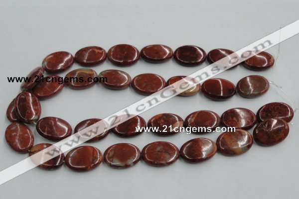 COP523 15.5 inches 18*25mm oval red opal gemstone beads wholesale