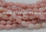 COP54 15.5 inches 5*8mm teardrop natural pink opal gemstone beads