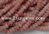 COP56 15.5 inches 2.5*4mm rondelle natural pink opal gemstone beads