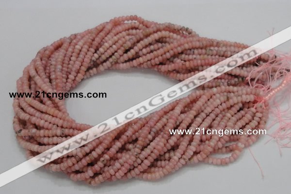 COP56 15.5 inches 2.5*4mm rondelle natural pink opal gemstone beads