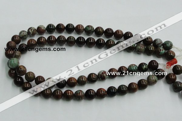 COP600 15.5 inches 12mm round green opal gemstone beads wholesale