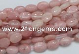 COP61 15.5 inches 6*8mm oval natural pink opal gemstone beads