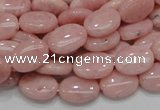 COP63 15.5 inches 10*14mm oval natural pink opal gemstone beads