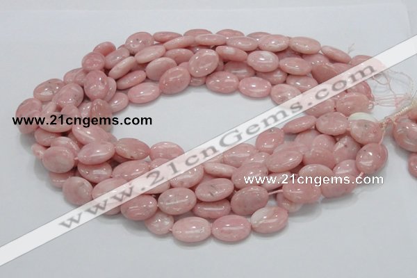 COP65 15.5 inches 14*18mm oval natural pink opal gemstone beads