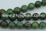 COP652 15.5 inches 8mm round green opal gemstone beads wholesale