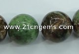 COP658 15.5 inches 20mm round green opal gemstone beads wholesale