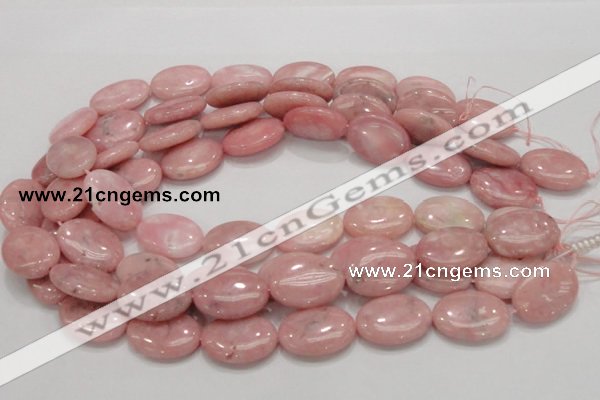 COP66 15.5 inches 18*25mm oval natural pink opal gemstone beads