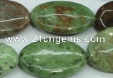 COP680 15.5 inches 20*30mm oval green opal gemstone beads