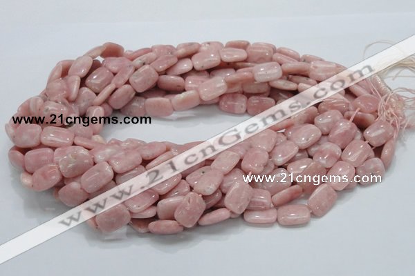 COP69 15.5 inches 10*14mm rectangle natural pink opal gemstone beads