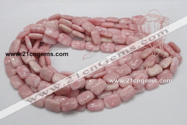 COP70 15.5 inches 13*18mm rectangle natural pink opal gemstone beads