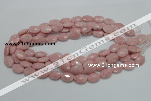 COP72 15.5 inches 13*18mm faceted oval natural pink opal beads