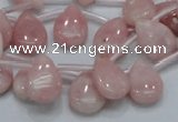 COP73 15.5 inches 10*14mm flat teardrop natural pink opal beads