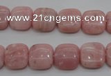 COP79 15.5 inches 12*12mm square natural pink opal gemstone beads