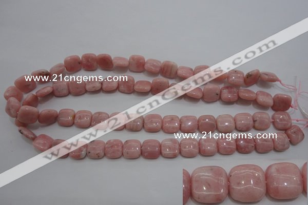 COP79 15.5 inches 12*12mm square natural pink opal gemstone beads