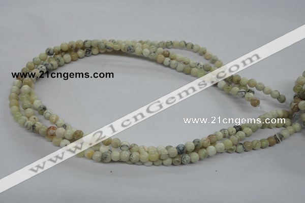 COP801 15.5 inches 6mm round natural African opal beads