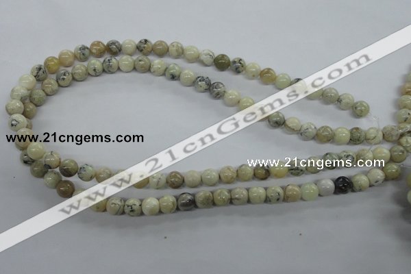 COP802 15.5 inches 8mm round natural African opal beads