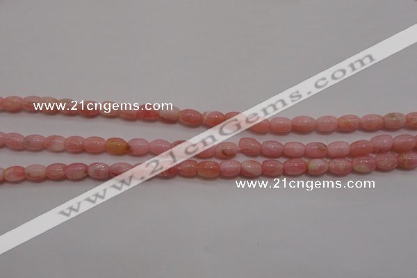 COP85 15.5 inches 4*6mm drum natural pink opal gemstone beads