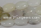 COP907 15.5 inches 13*18mm oval natural white opal gemstone beads