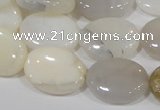 COP908 15.5 inches 15*20mm oval natural white opal gemstone beads