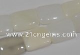 COP914 15.5 inches 13*18mm rectangle natural white opal gemstone beads