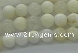 COP921 15.5 inches 6mm round white opal gemstone beads