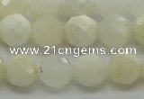 COP932 15.5 inches 8mm faceted round white opal gemstone beads