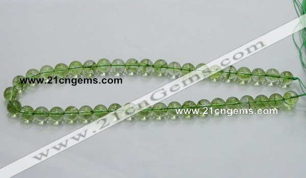 COQ01 16 inches 10mm round dyed olive quartz beads wholesale