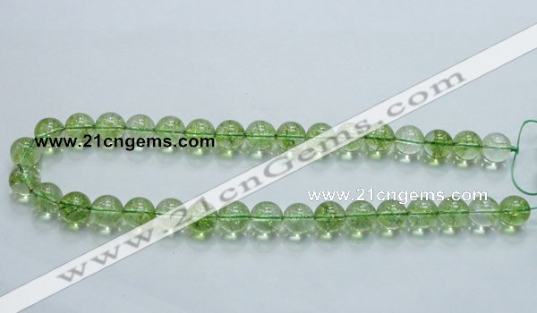 COQ02 16 inches 12mm round dyed olive quartz beads wholesale